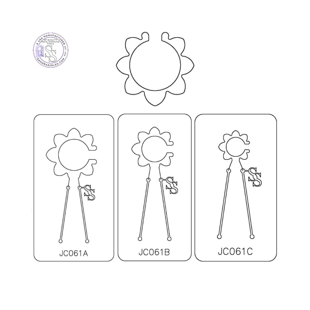 PANCAKE DIE JC061 EARRING COMPONENT